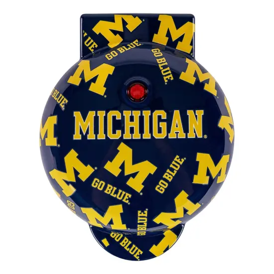 Uncanny Brands Michigan Wolverines Mini Waffle Maker {6}