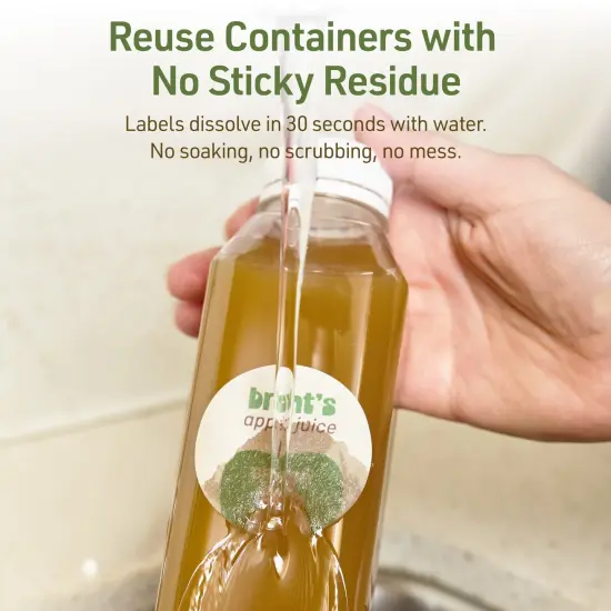 Avery Dissolvable Labels, 3.5" Diameter Round {3}