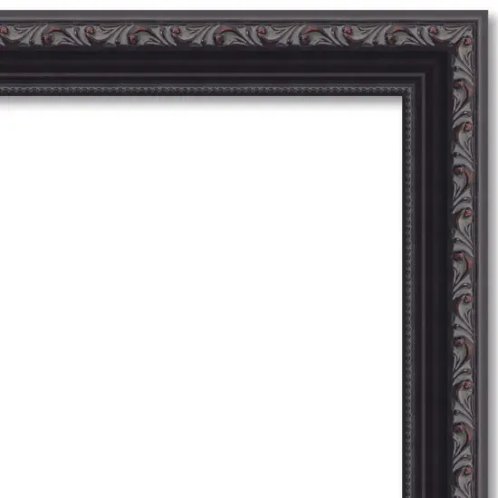 Photo Size Antique Red Picture Frame - UV Acrylic, Foam Board Backing, Hanging Hardware {2}