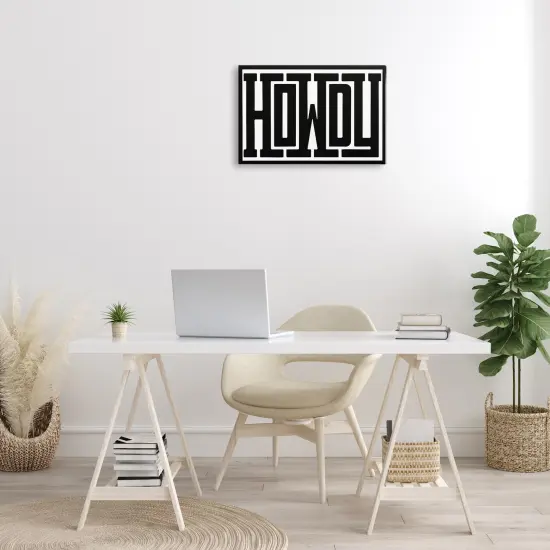 Stupell Industries Bold Vintage Howdy Greeting Canvas By Lettered and Lined {2}