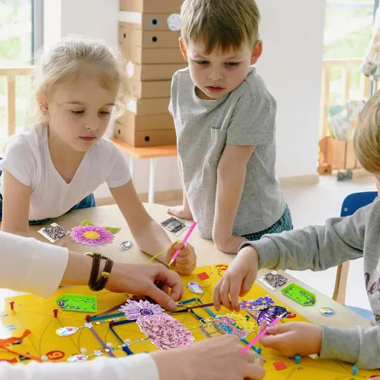 6Pcs 5D Diamond Painting Wind Chimes Kit rystal Wind Chime Diamond Painting Kits Double Sided DIY Art Hanging Ornament Crafts for Home Window Decor (Spring) {5}