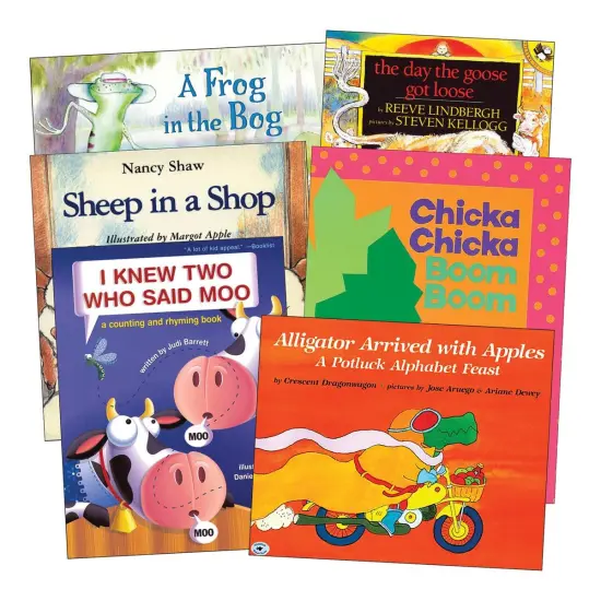 Kaplan Early Learning Company Animal Rhymes Books - Set of 6 {1}