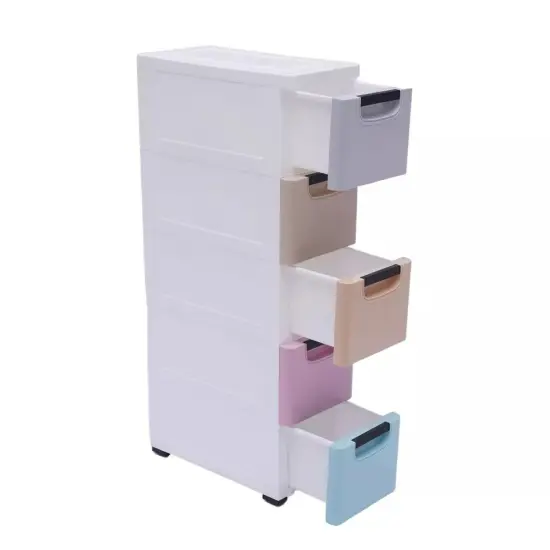 Plastic Clothes Storage Cabinet Closet Organizer Cupboard w/ 5 Drawers {4}
