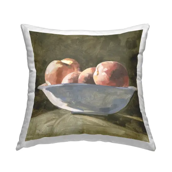 Traditional Fruit Bowl Design by Emma Caroline&nbsp; Throw Pillow  {1}