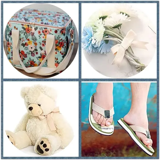 11 Yards Natural Heavy Cotton Webbing - 1.5 Inch {5}