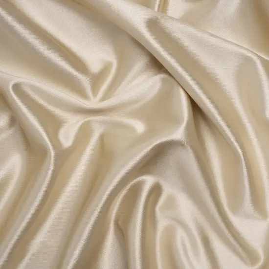 1 Yard Champagne Gold Satin-Faced Stretch Polyester Knit Polyester Spandex 56 Inch Wide {2}