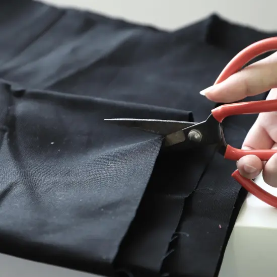 Natural Cotton Canvas Fabric - 59'' Wide, 2 Yard (Black) {6}