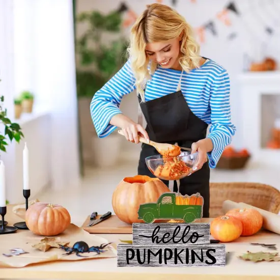 3PCS Wooden Fall Table Decoration {5}