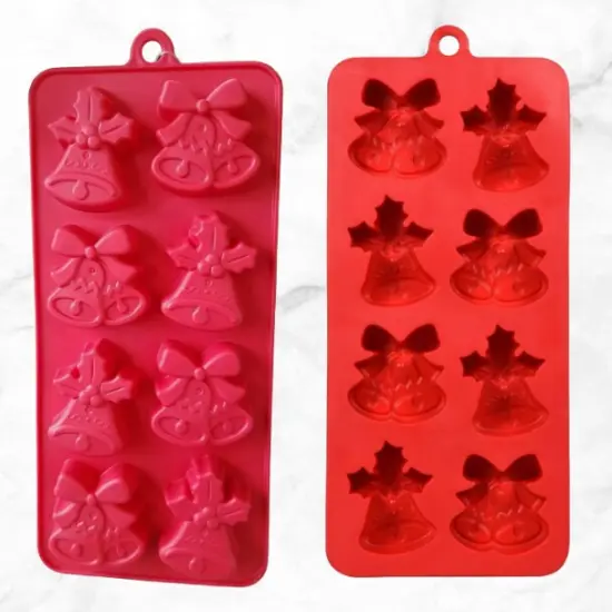 Christmas Bells Treat , Ice, Wax , Silicone Mold {1}
