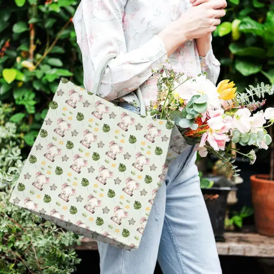 12Pcs Safari Cotton Fabric Bundles Watercolor Safari Animals Printed Fabric,10 x 10 in {6}