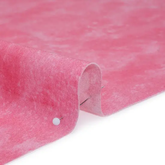 1 Yard Bubblegum Pink Quilting Cotton Lightweight Abstract Print 44 Inch Wide {3}