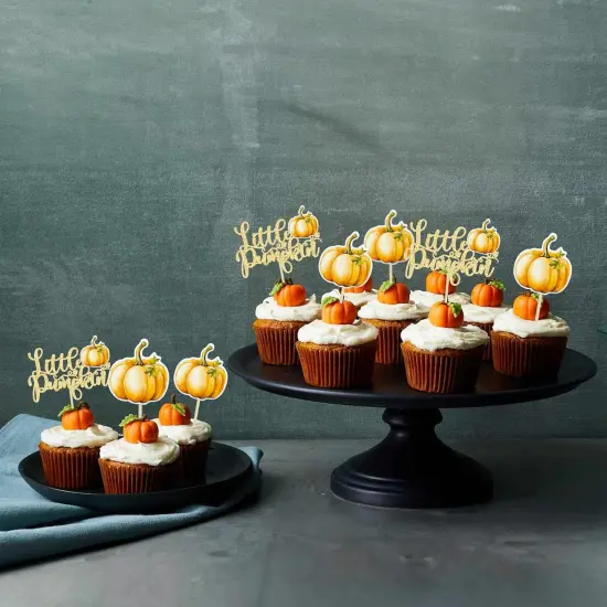 Little Pumpkin Cupcake Toppers {5}