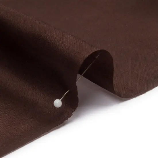1 Yard Premium Dark Brown Silk or China Silk Habotai Soft Smooth Lightweight Luxury Fabric 44 Inches Width {2}