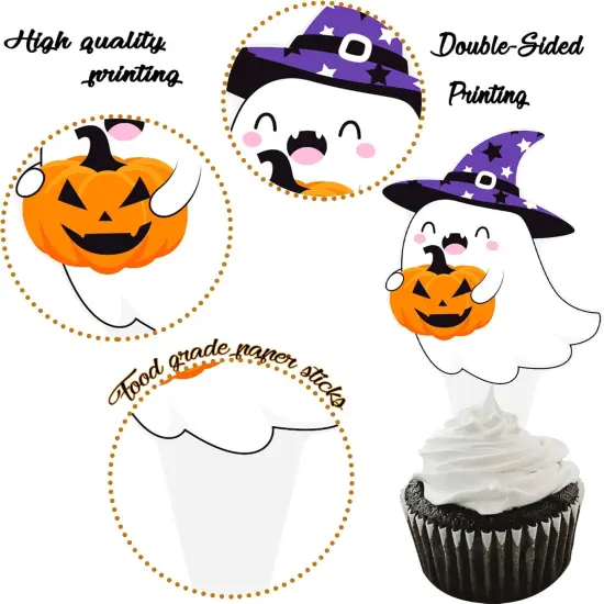 Hallooween Cupcake Toppers {3}
