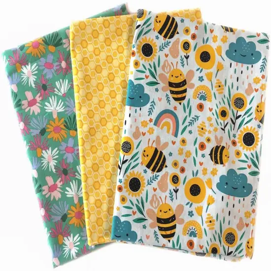 Cotton Fabric by The Yard for Sewing DIY Crafting Fashion Design 36 x 43inches (91x109cm) {4}