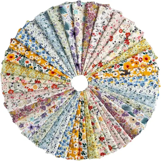 42-10" Quilting Cotton Fabric Bundles Printed Floral Craft Fabric Precut 100% Cotton {1}