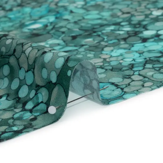 1 Yard Northcott Tranquility Bubbles Cotton Fabric 43 Inches Width {2}