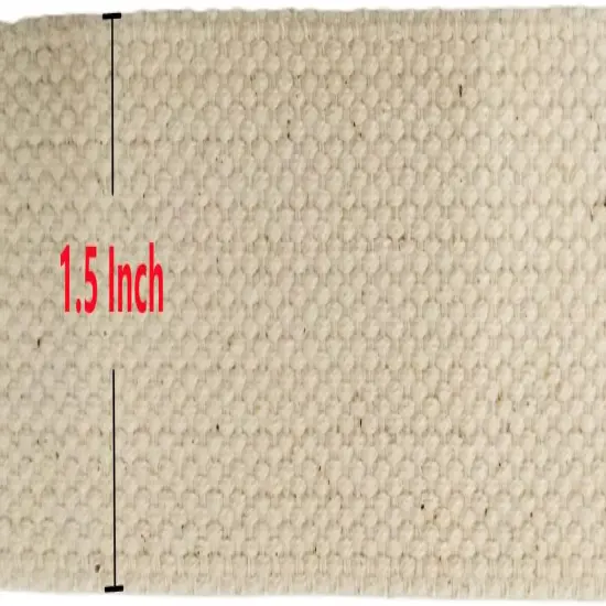 11 Yards Natural Heavy Cotton Webbing - 1.5 Inch {4}