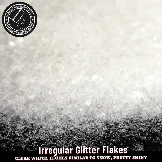White Glitter, Glitter, Snow Glitter for Crafts {3}