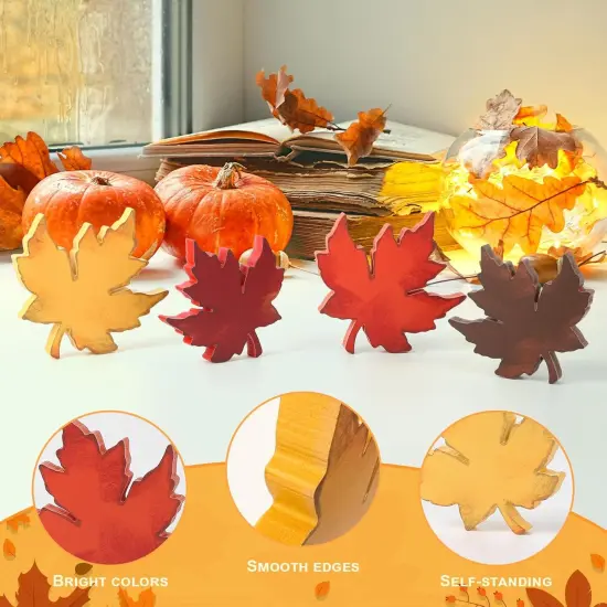 Table Decor Fall Leaves Decorations {2}