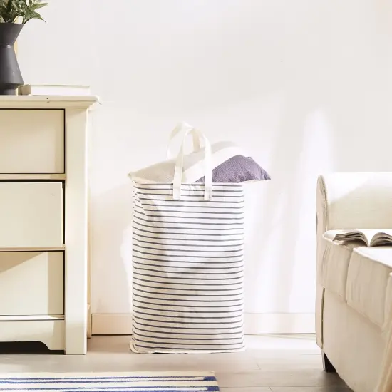 Freestanding Laundry Hamper, Collapsible Waterproof Clothes Basket with Easy Carry Long Handle, Washing Bag for Clothes, Toys {5}