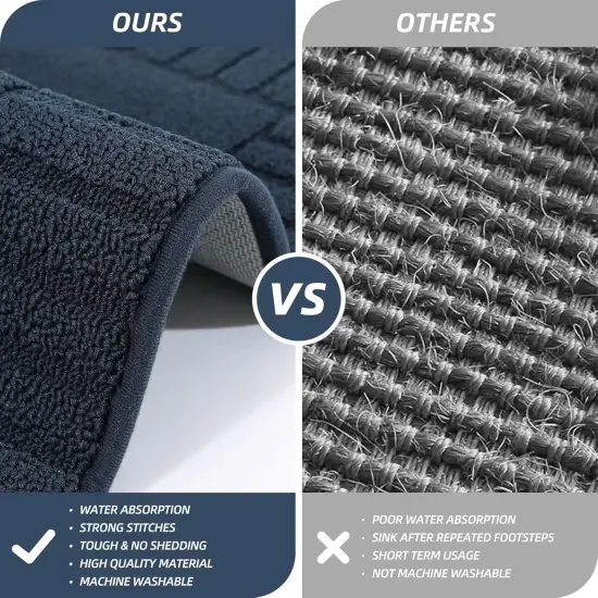 Kitchen-Rugs-and-Mats Non Slip Kitchen Runner Rug Absorbent Kitchen Mats for Floor Machine Washable Kitchen Floor Mat,Navy Blue 24&rdquo;x71&rdquo; {4}