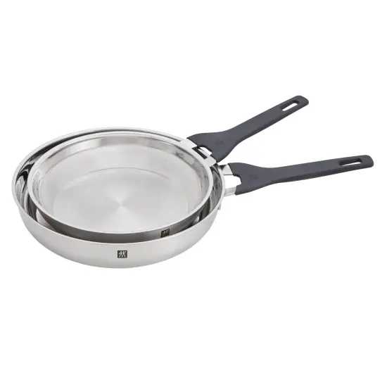 ZWILLING Simplify 2-pc Stainless Steel 9.5-in & 11-in Fry Pan Set {1}