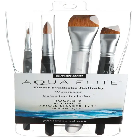 Princeton Elite Professional Set 4/Pkg-Watercolor {1}
