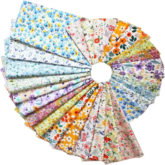 42-10" Quilting Cotton Fabric Bundles Printed Floral Craft Fabric Precut 100% Cotton {2}