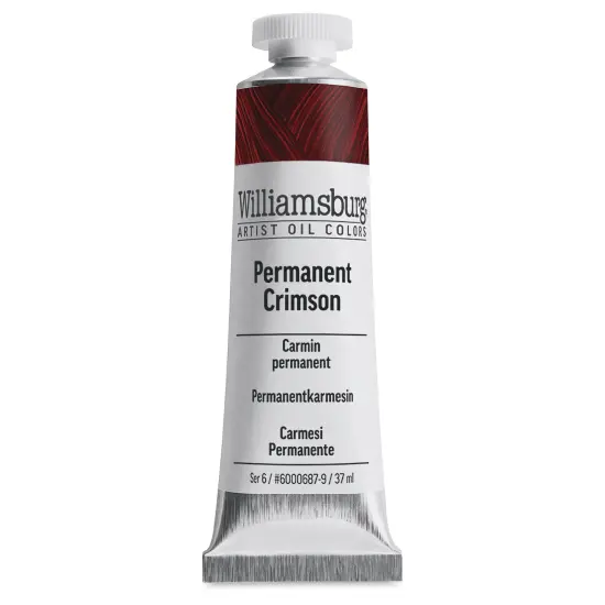 Williamsburg Handmade Oil Paint - Permanent Crimson, 37 ml tube {2}