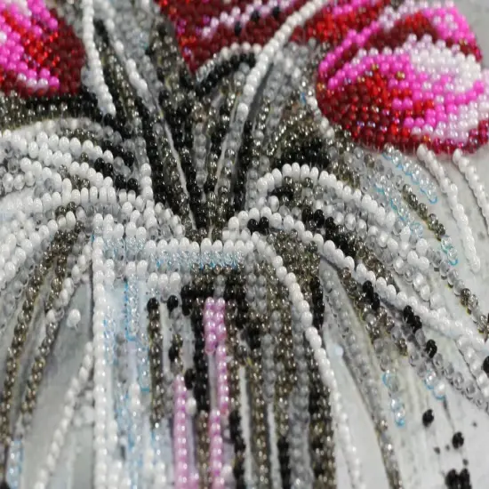 Bead Embroidery Kit - Red emerald {5}