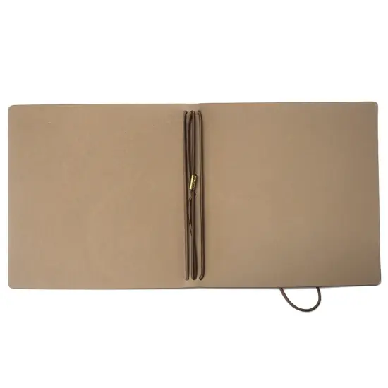 Elizabeth Craft Stonewashed Art Journal XL 5.5"X5.5"-Brown Square {3}