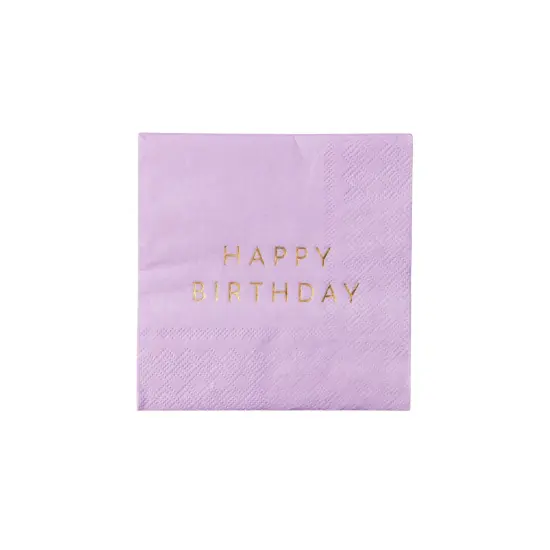 LE LILAC SIGNATURE HAPPY BIRTHDAY COCKTAIL NAPKINS {1}