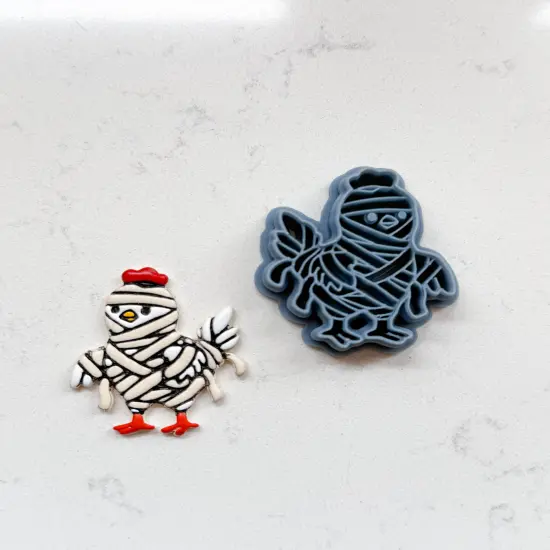 MUMMY CHICKEN | HALLOWEEN 2025 | CLAY CUTTERS {1}