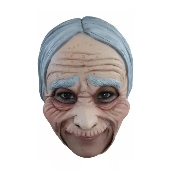 Old Lady Adult Latex Costume Mask {1}