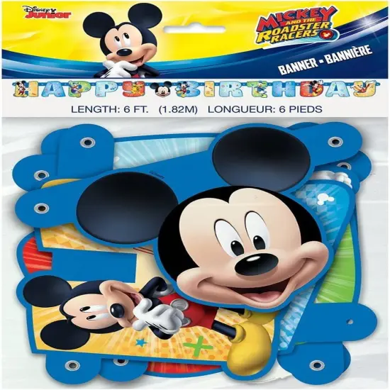Mickey and the Roadster Racers Large Jointed Banner {1}