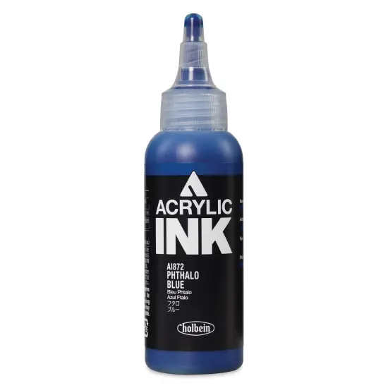 Holbein Acrylic Ink - Phthalo Blue, 100 ml {1}
