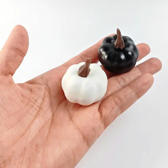 20PCS Mini Artificial Pumpkins (White) {2}