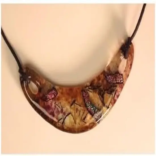 5.25&rdquo; x 2.75" x 1.75" Holey Moon Choker Frit Casting Glass Fusing Kiln Mold {2}