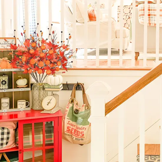 6PCS Artificial Fall Berry Stems Table Centerpiece {4}