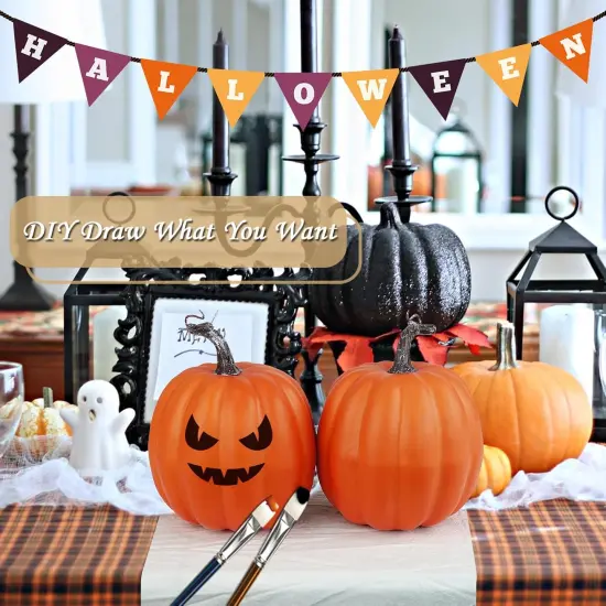 4PCS Big Artificial Pumpkins Table Display {2}