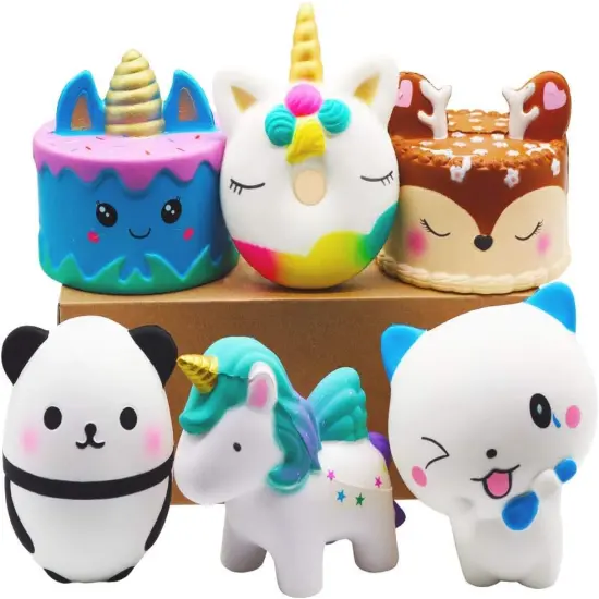 6 Pcs Squishies Toy Jumbo Slow Rising Horse {1}