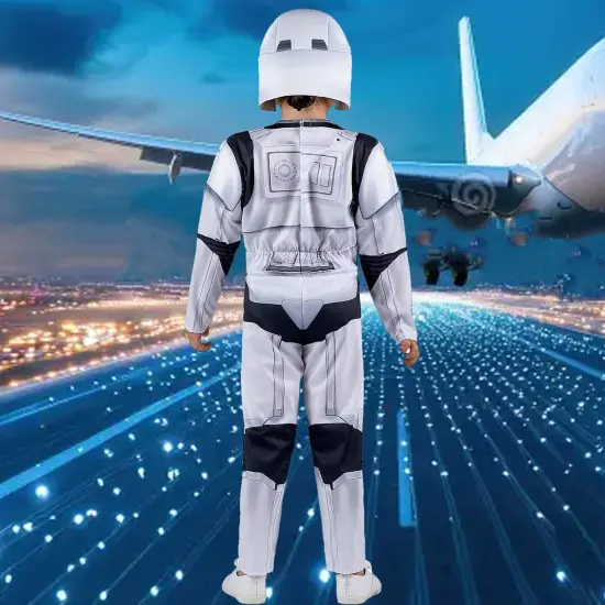 Toddlers Star Wars Stormtrooper Deluxe Costume Jumpsuit and Cap {5}