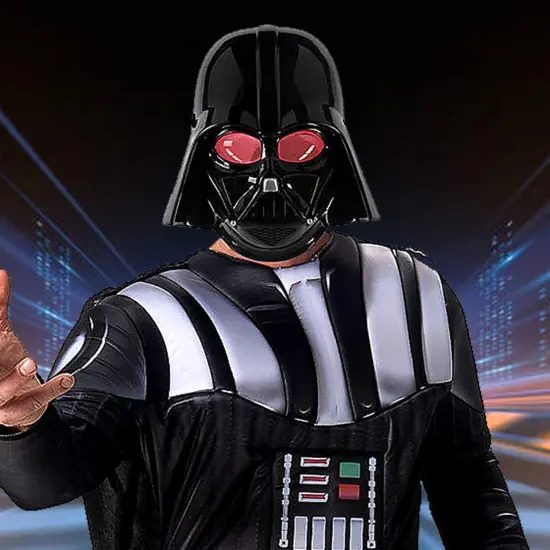 Darth Vader Adults Qualux Costume Star Wars One Size Villain Outfit {4}