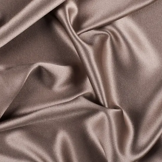 1 Yard Cappuccino Silk Crepe Back Satin Soft Smooth Luxurious Sewing Fabric for Formal Dresses 44 inch Width {1}