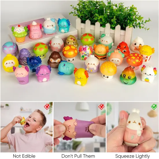 30 PCS Squishy Toys for Kids - Animal Squishies {4}