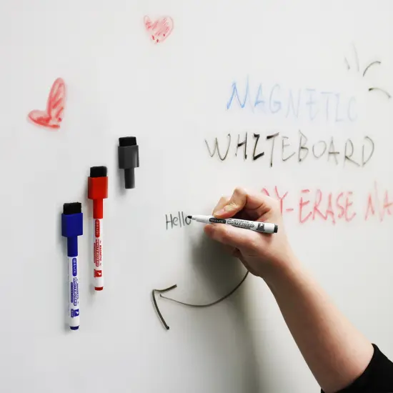 BAZIC Magnetic Assorted Color Dry-Erase Markers (3/Pack) {6}