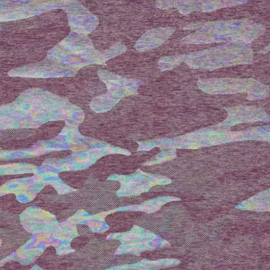 GI Jane Foil Printed EcoDelish Fabric Steel Blue/M Gunmeta {3}