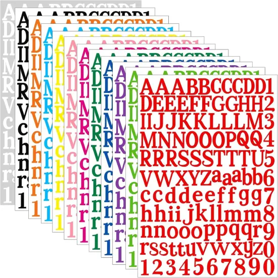 1455 Letter Stickers {1}