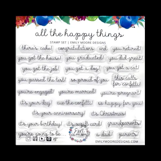 All the Happy Things Stamp Set {1}